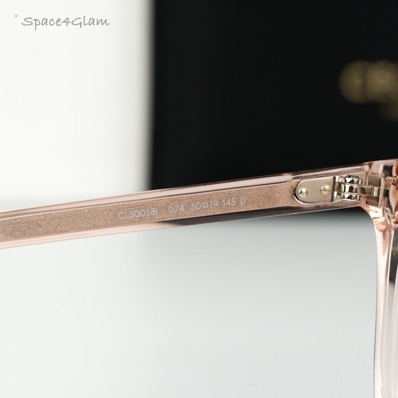 Celine Women Eyeglasses Shiny Rose Demo Square CL50058I THIN 074 BRAND NEW - Picture 5 of 8